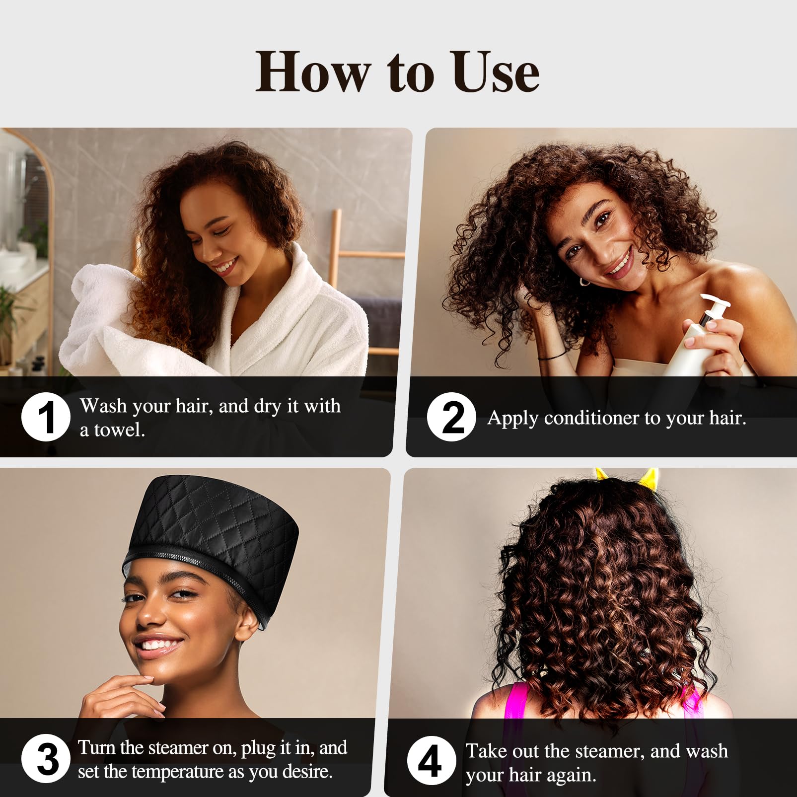 aopow travel-ready heat cap keeps conditioning routines on the go