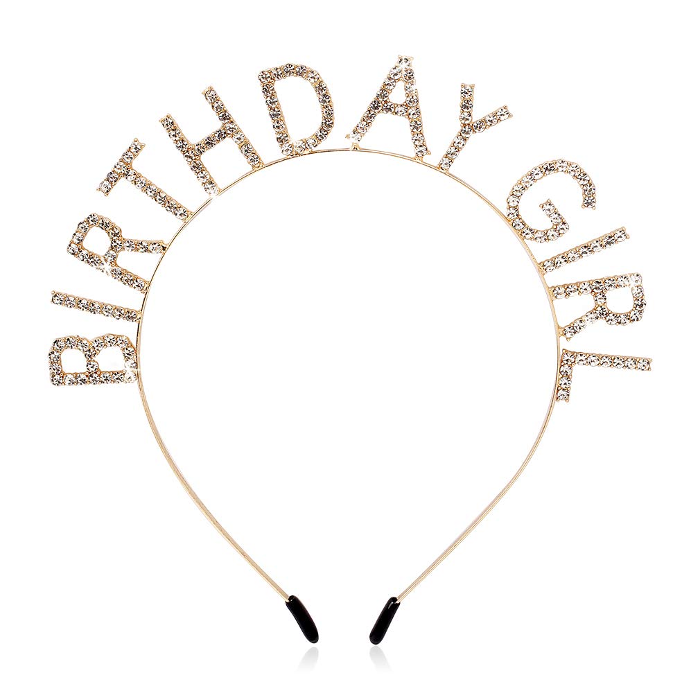 AOPRIE Birthday Girl Headband with Happy Birthday Tiara for stylish celebrations.