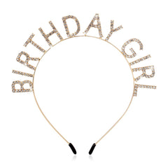 AOPRIE Birthday Girl Headband with Happy Birthday Tiara for stylish celebrations.