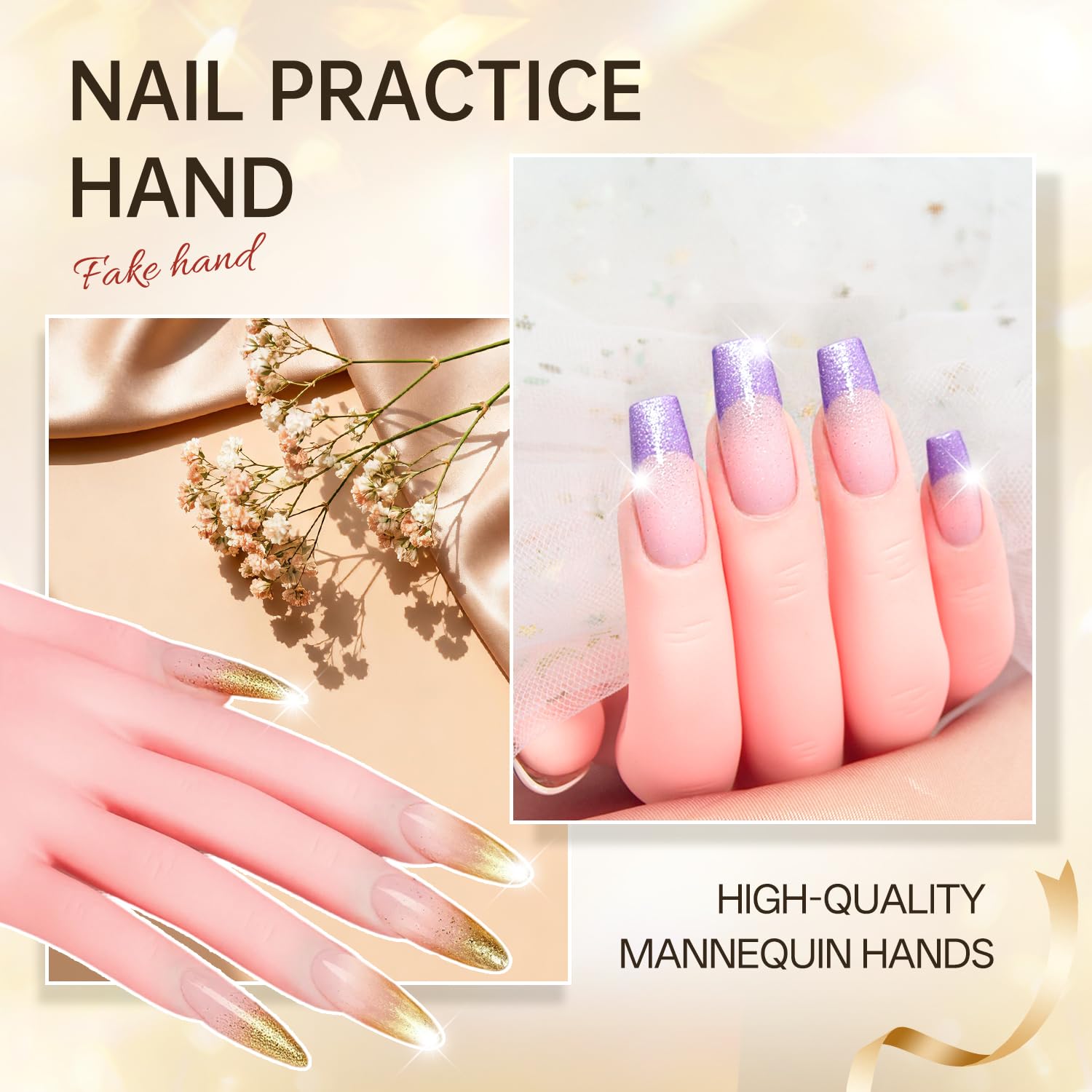 AORAEM beginner-friendly manicure trainer hand for practice