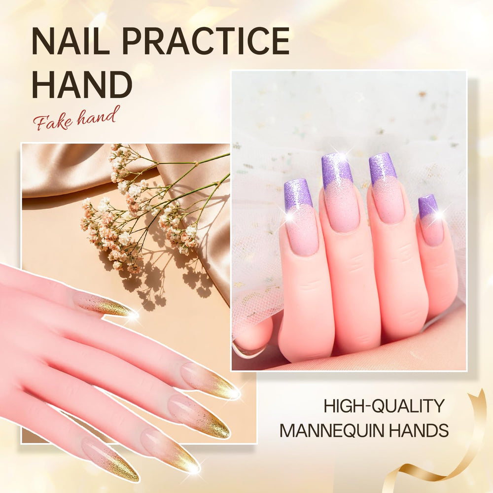 AORAEM beginner-friendly manicure trainer hand for practice