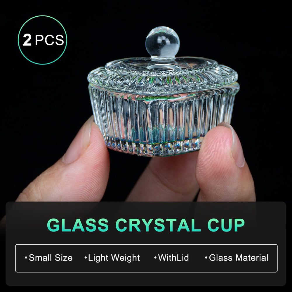 AORAEM nail art dish keeps liquids clean with a tight lid.