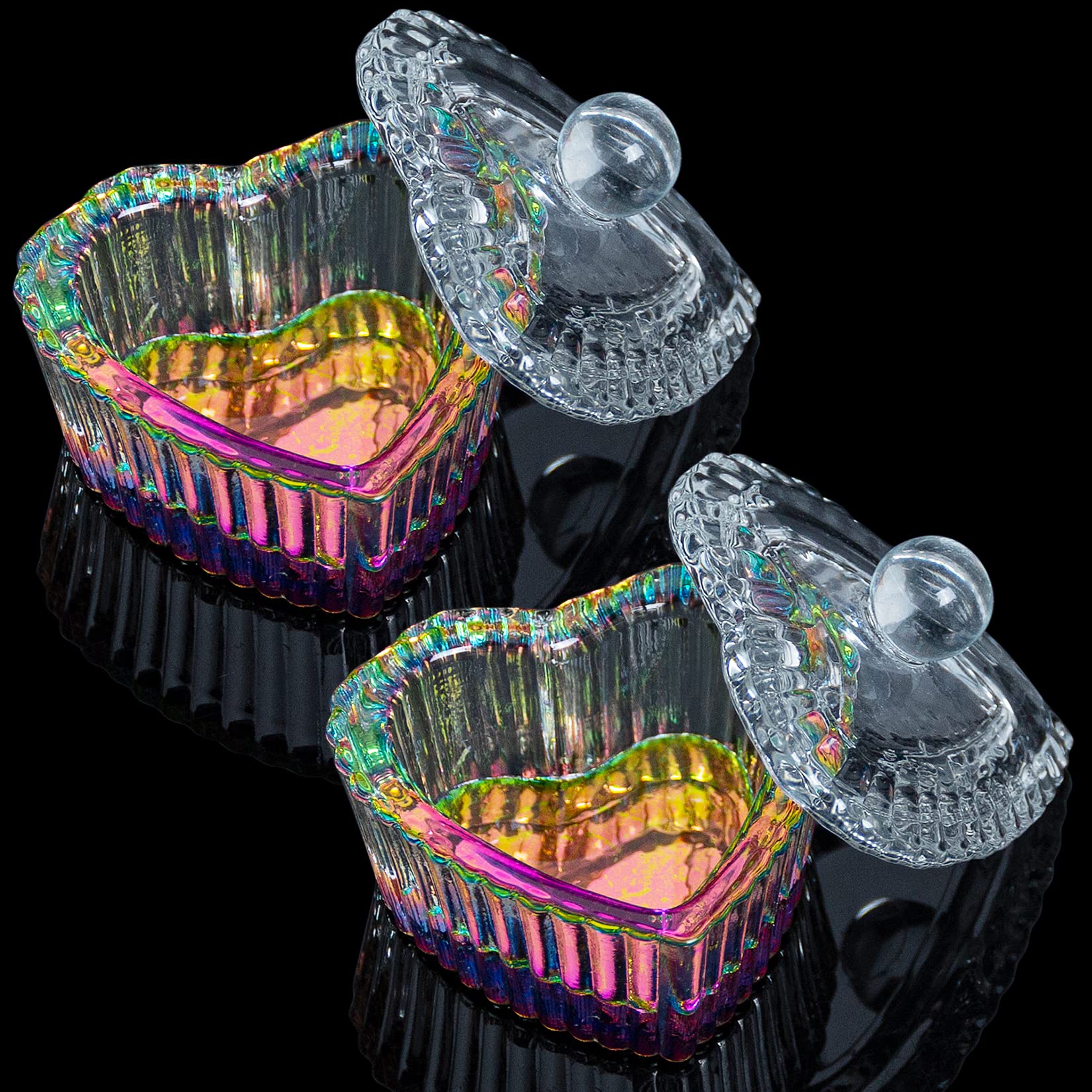 AORAEM dappen dish with heart shape and lid for tidy nail prep.