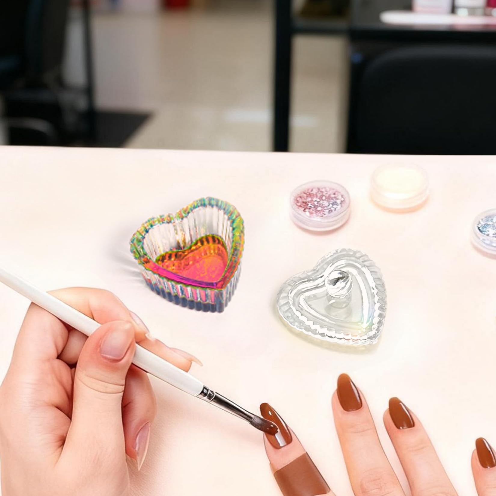 AORAEM 2-piece set supports precise mixing for nail art enthusiasts.