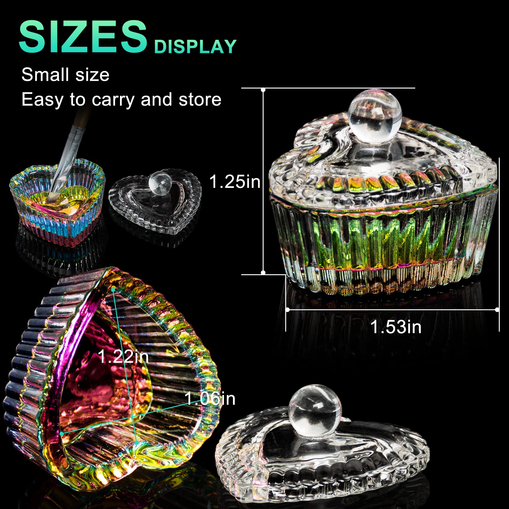 AORAEM dappen dish ideal for acrylic liquid and powder mixing at home.