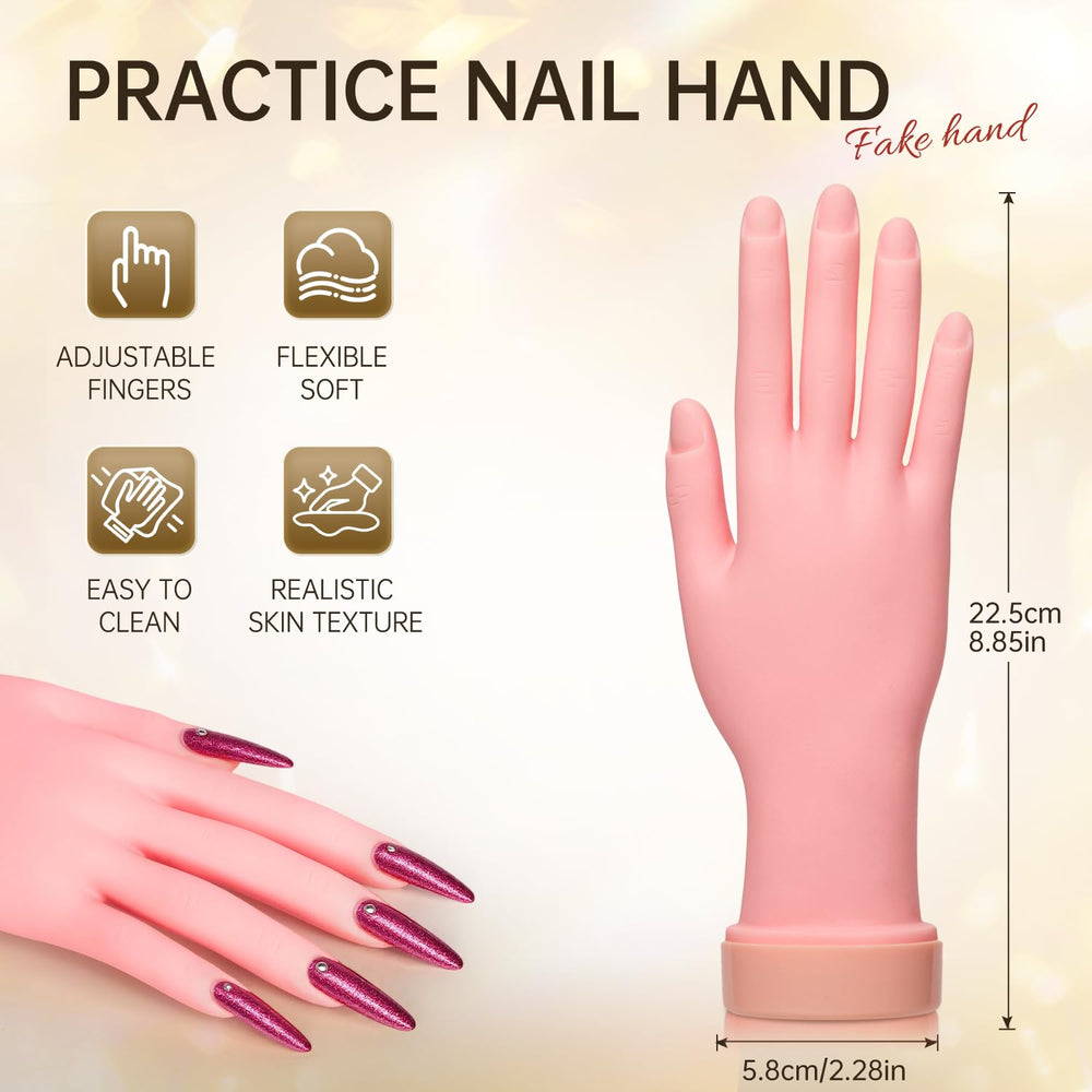AORAEM flexible fingers tool for precise nail art training