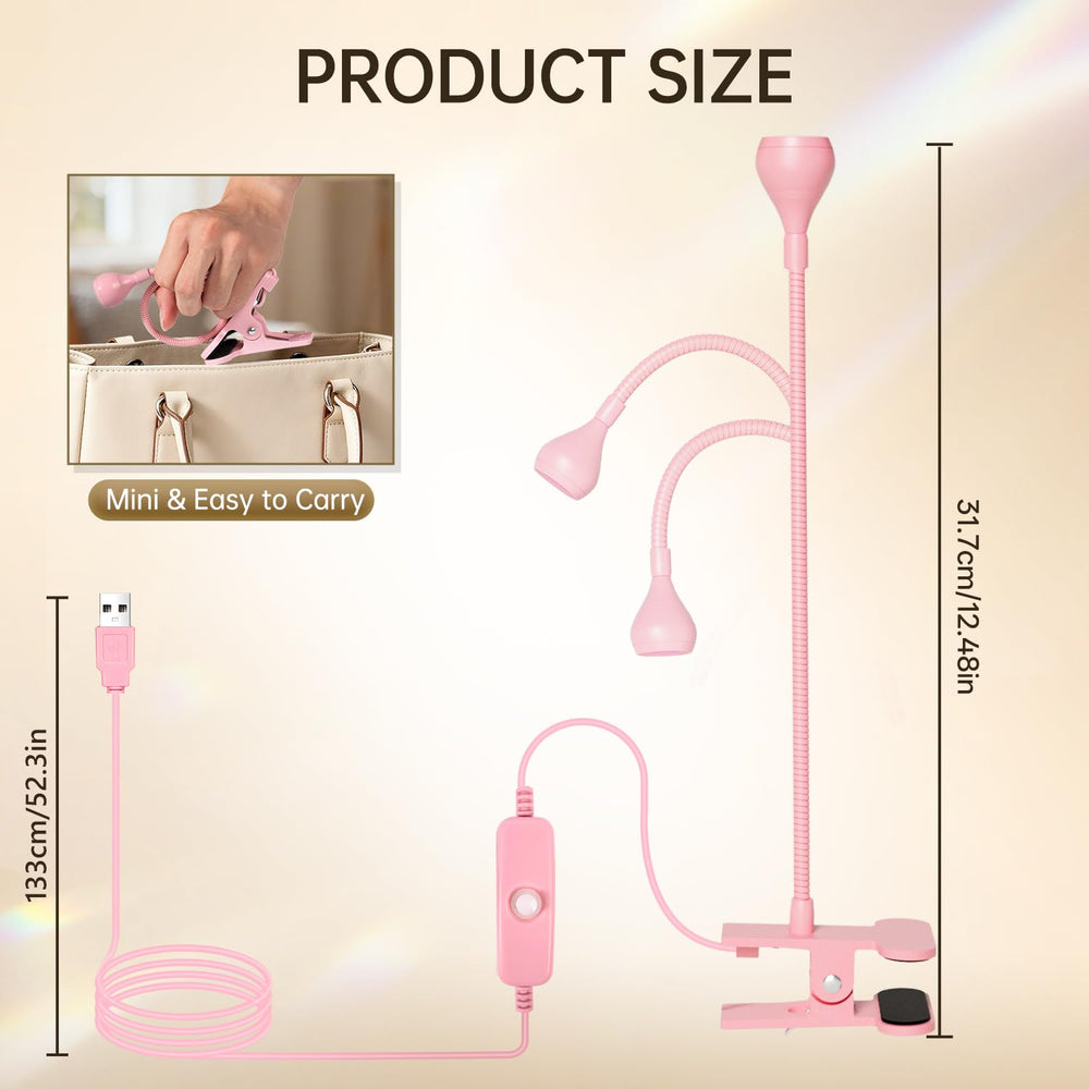 AORAEM lamp with 360-degree rotatable neck for flexible curing