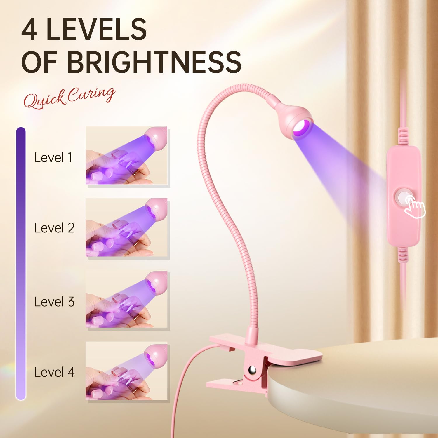 AORAEM compact, portable design for on-the-go manicures