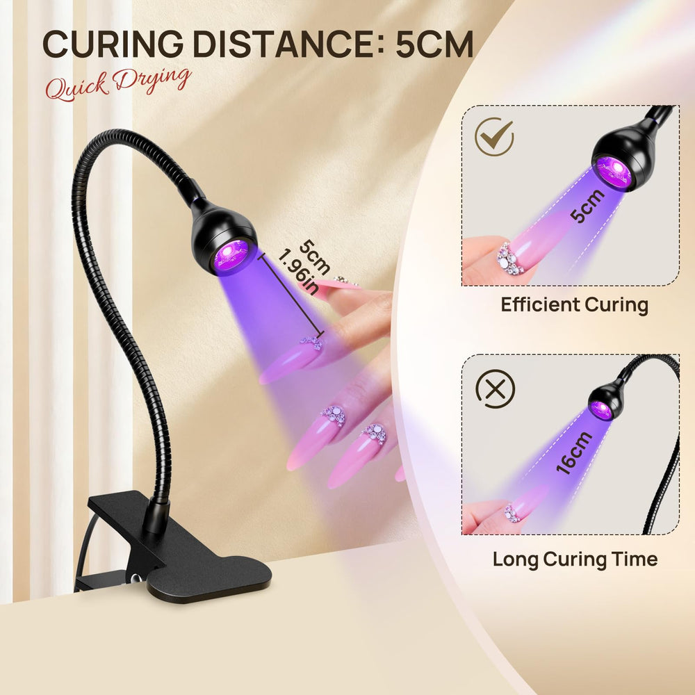 AORAEM multi-use light supports nails, crafts, and small repairs.