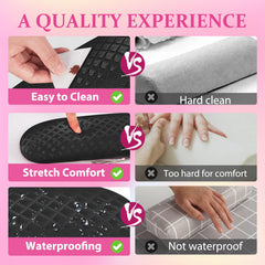 AORAEM Nail Arm Rest with non-slip sleeve ensuring stability