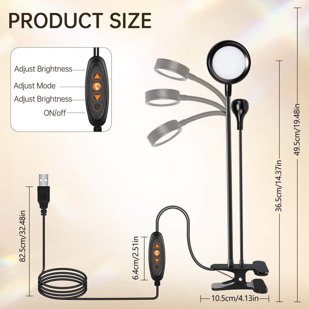 AORAEM portable nail lamp designed for desk or bedside use.