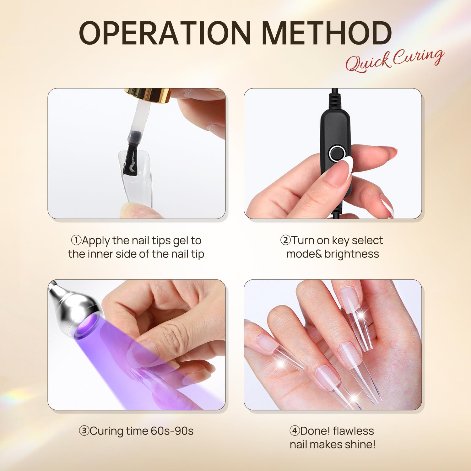 AORAEM portable silver lamp is ready for on-the-go sessions.