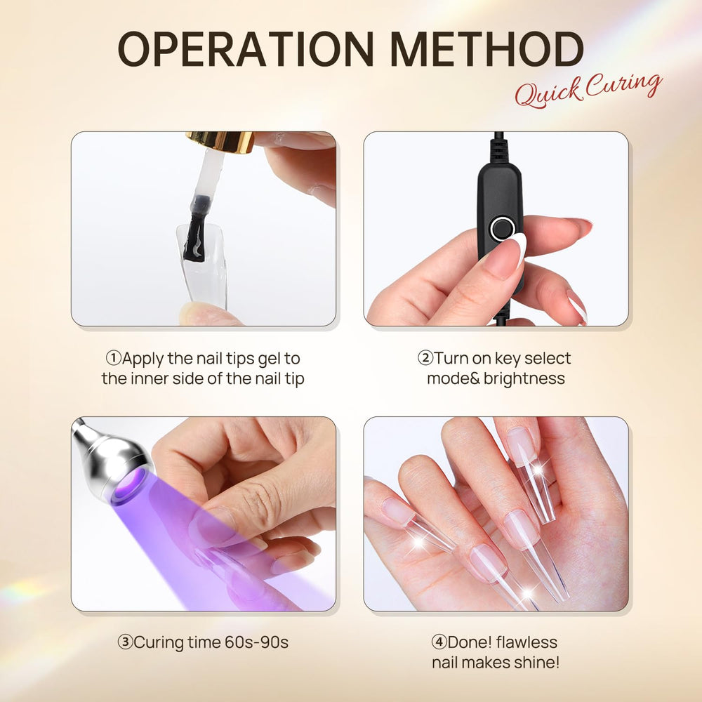 AORAEM portable silver lamp is ready for on-the-go sessions.