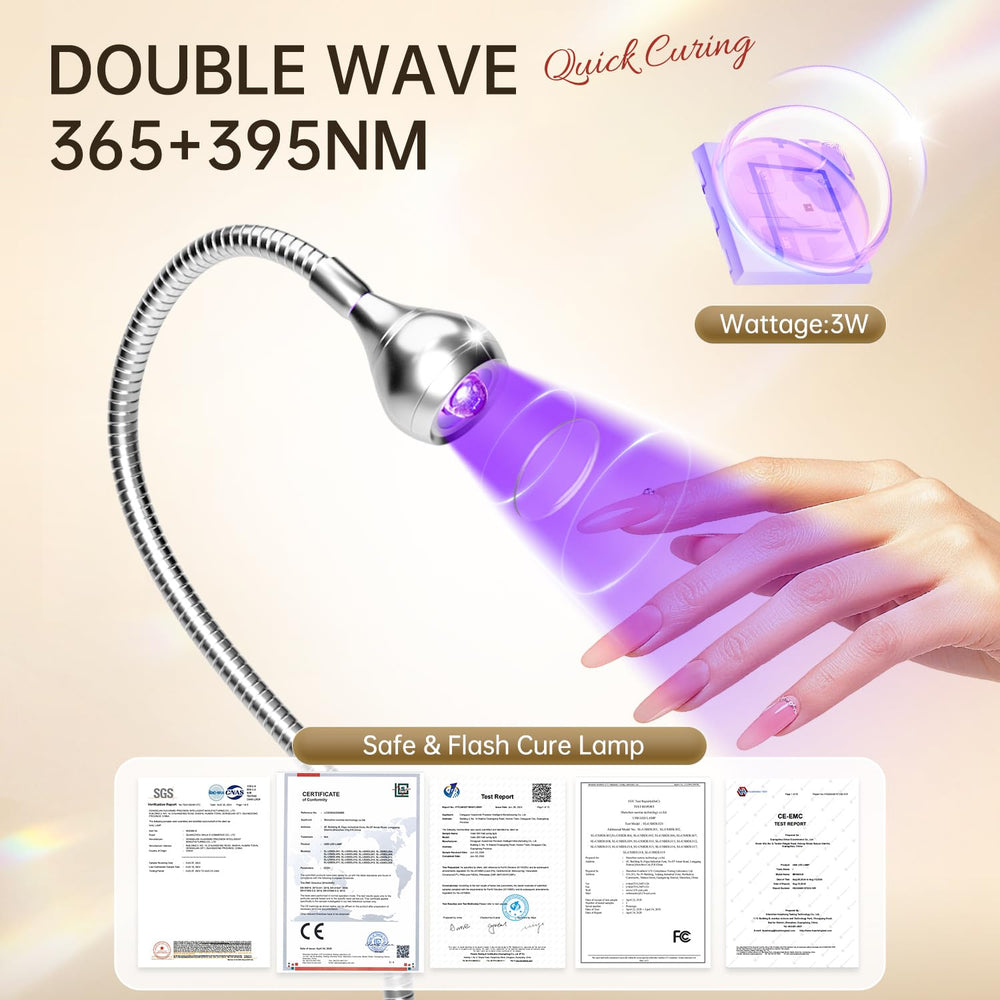 AORAEM lamp base clip keeps the device securely positioned during use.