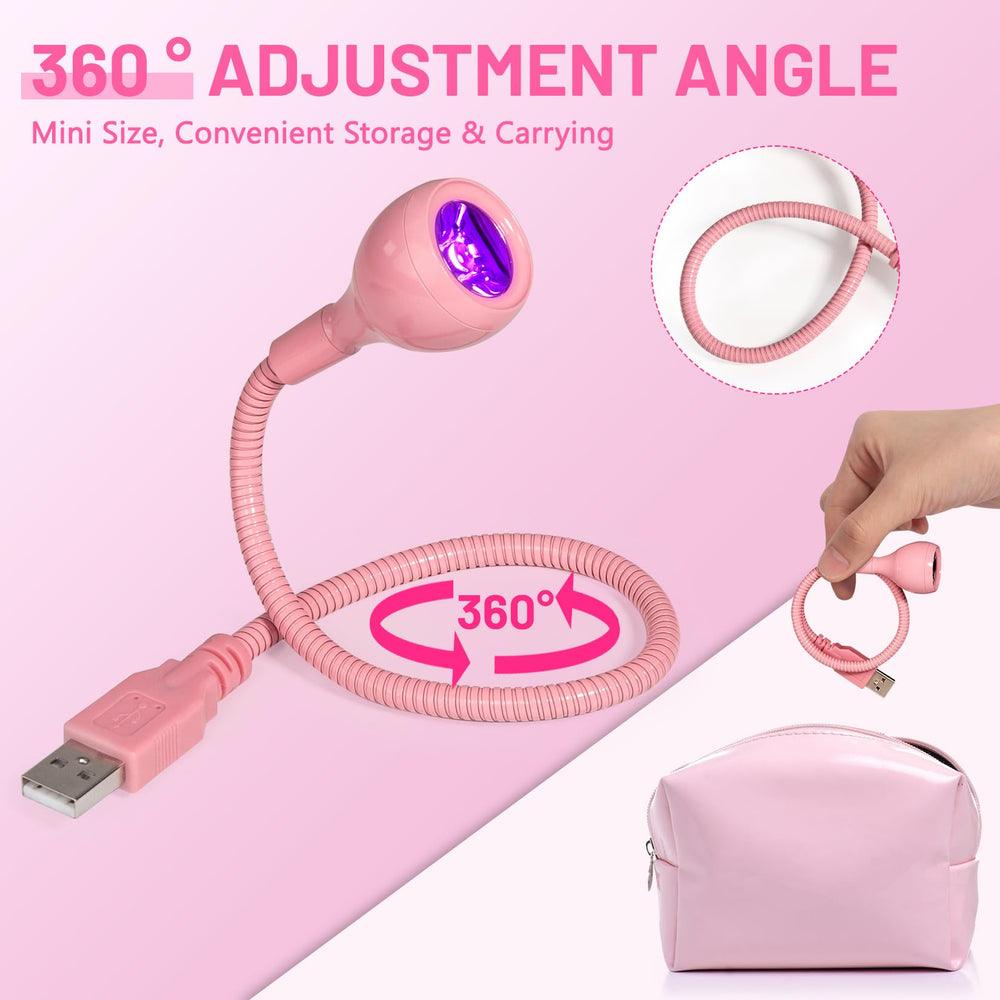 AORAEM USB plug-and-play nail lamp powers up quickly via USB for simple setup.