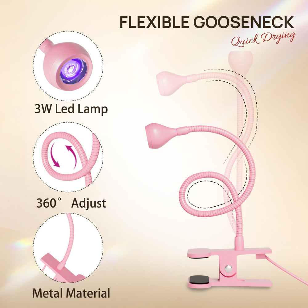 AORAEM lamp gooseneck adjustable for precise light direction.