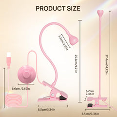 AORAEM lamp with clip base for stable table mounting.