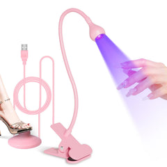 AORAEM UV LED Nail Lamp with gooseneck for hands free curing.