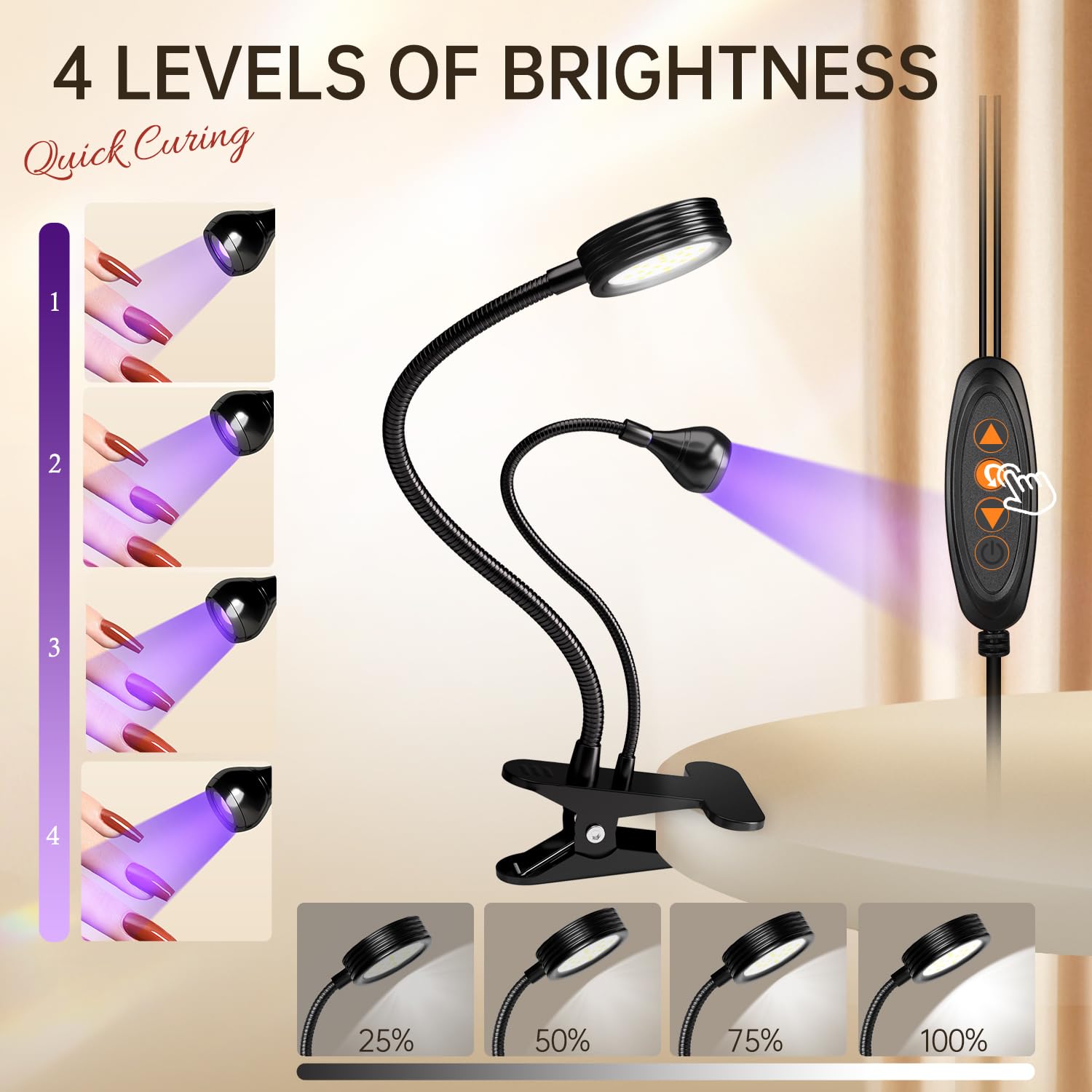 AORAEM white-light mode provides bright illumination for detail work.