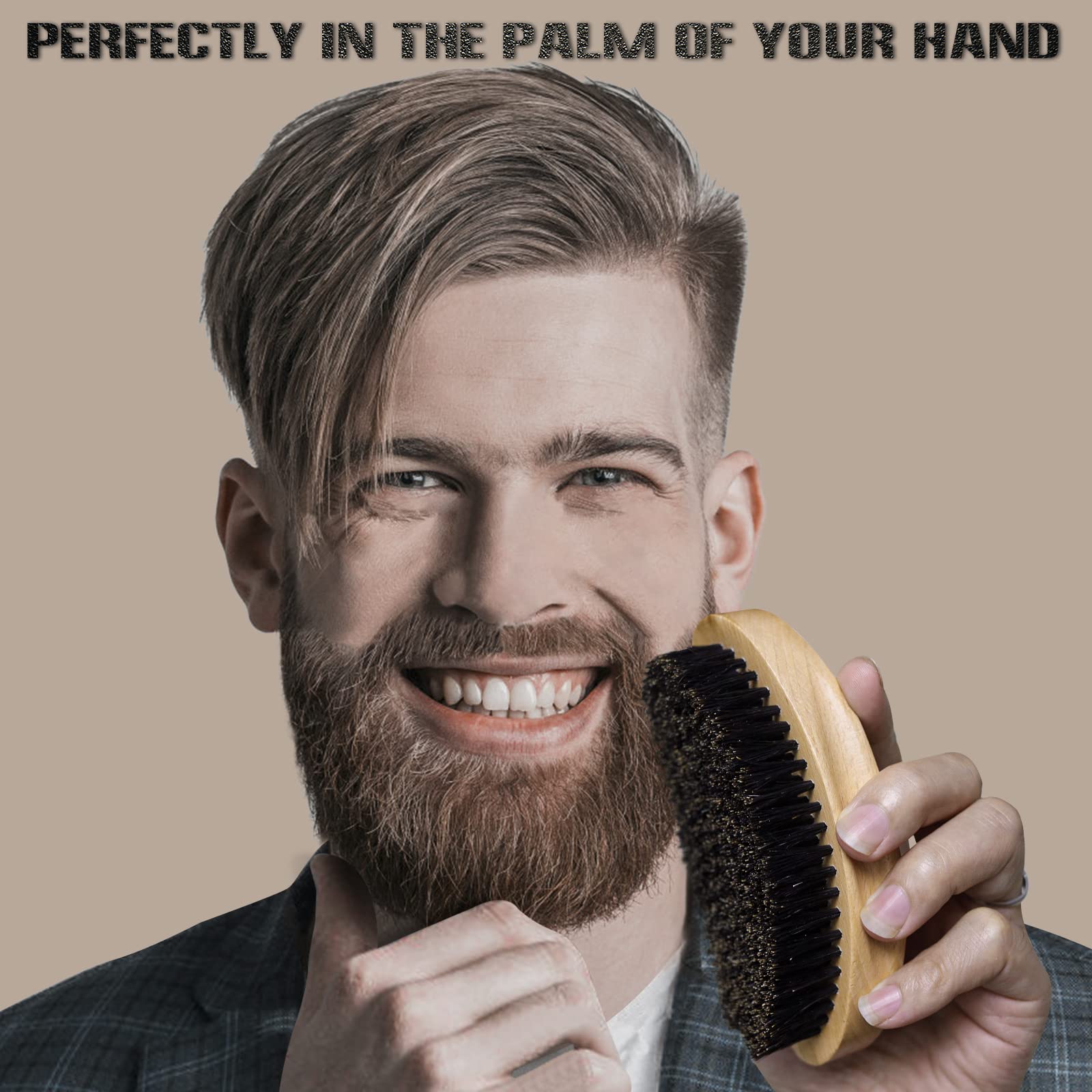 Aosina wooden handle provides durable grip during daily grooming.