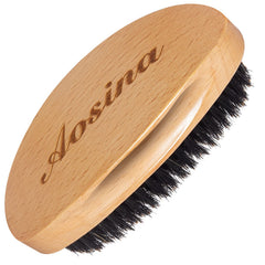 Aosina Wave Brush with beech wood handle for smooth waves and scalp comfort.