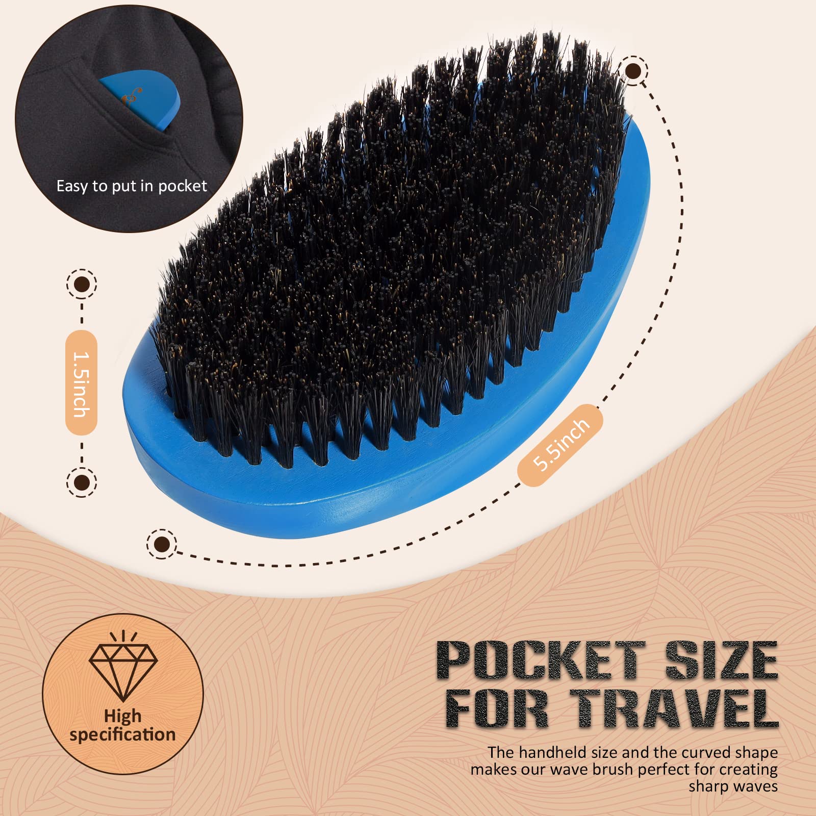 Aosina Wave Brush cleaning and care helps maintain bristle quality.