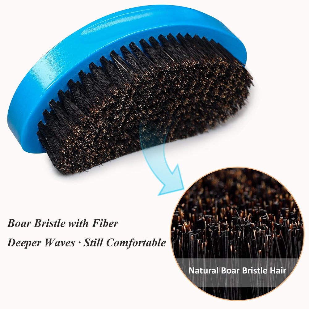 Aosina Wave Brush natural boar bristles gently stimulate scalp.