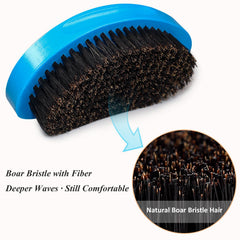 Aosina Wave Brush natural boar bristles gently stimulate scalp.
