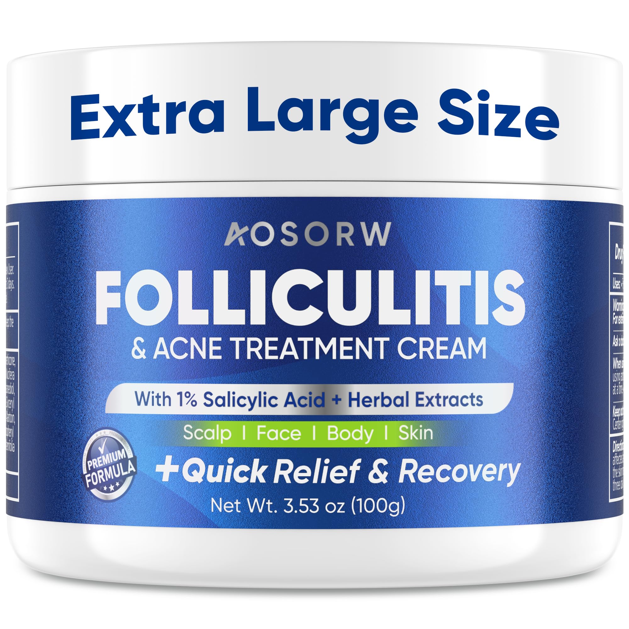 AOSORW crema foliculitis cabello: alivio de irritación y picor.