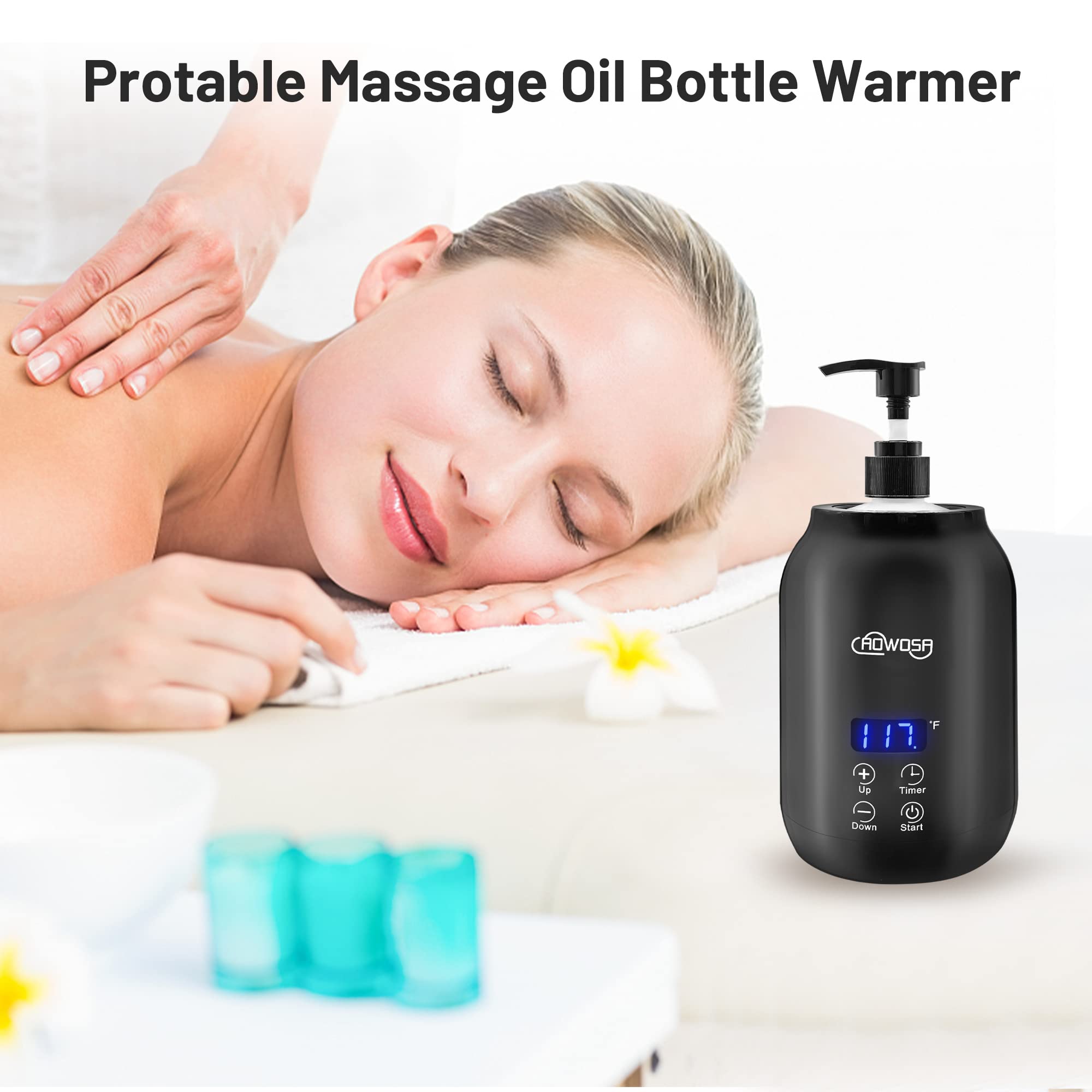 AOWOSA adjustable temperature range 30–65°C supports customized warmth.