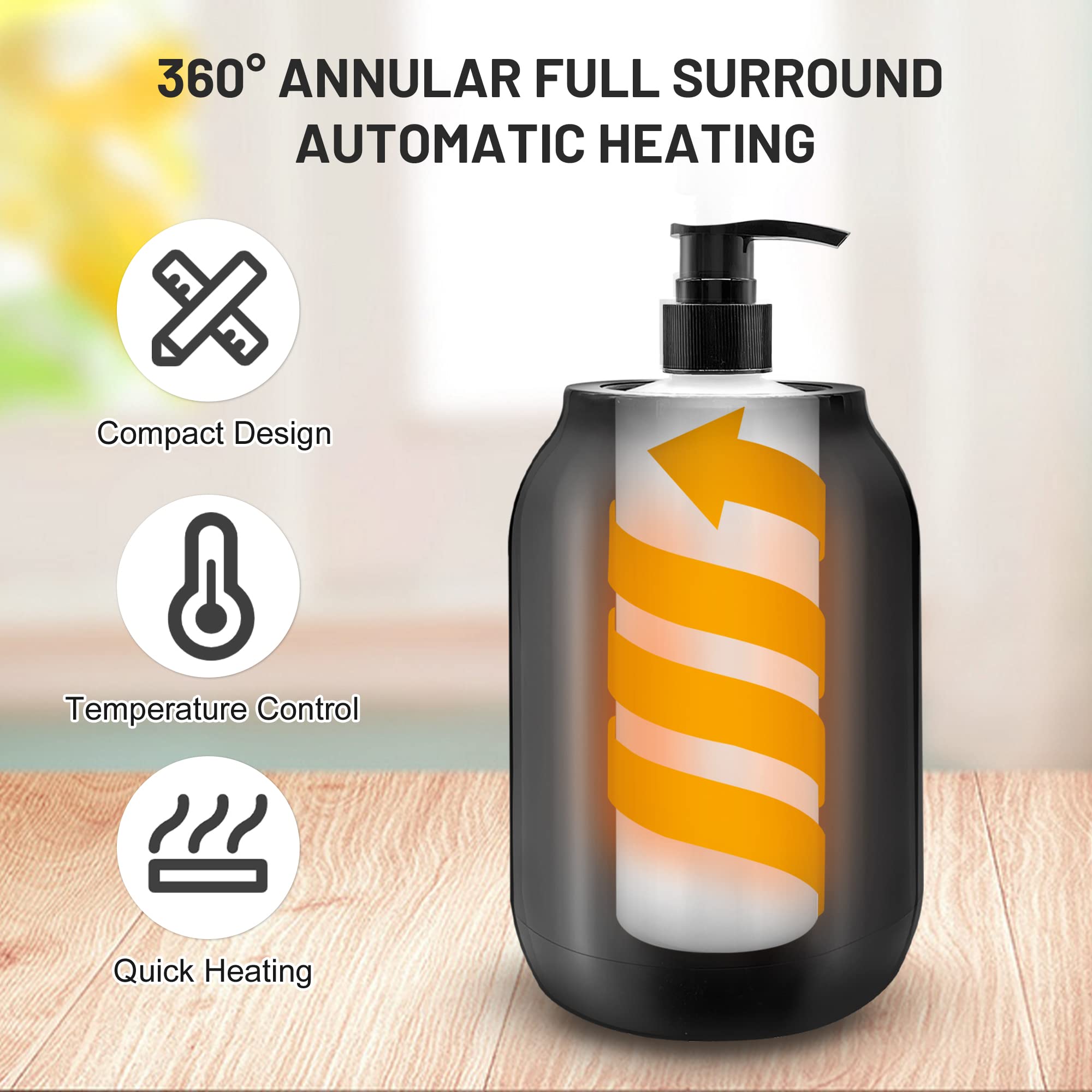 AOWOSA sleek compact design enhances spa or salon ambiance while keeping oils warm.