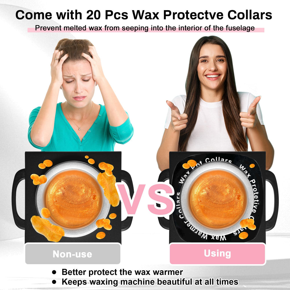 AOWOSA 20 collars prevent wax seepage during application