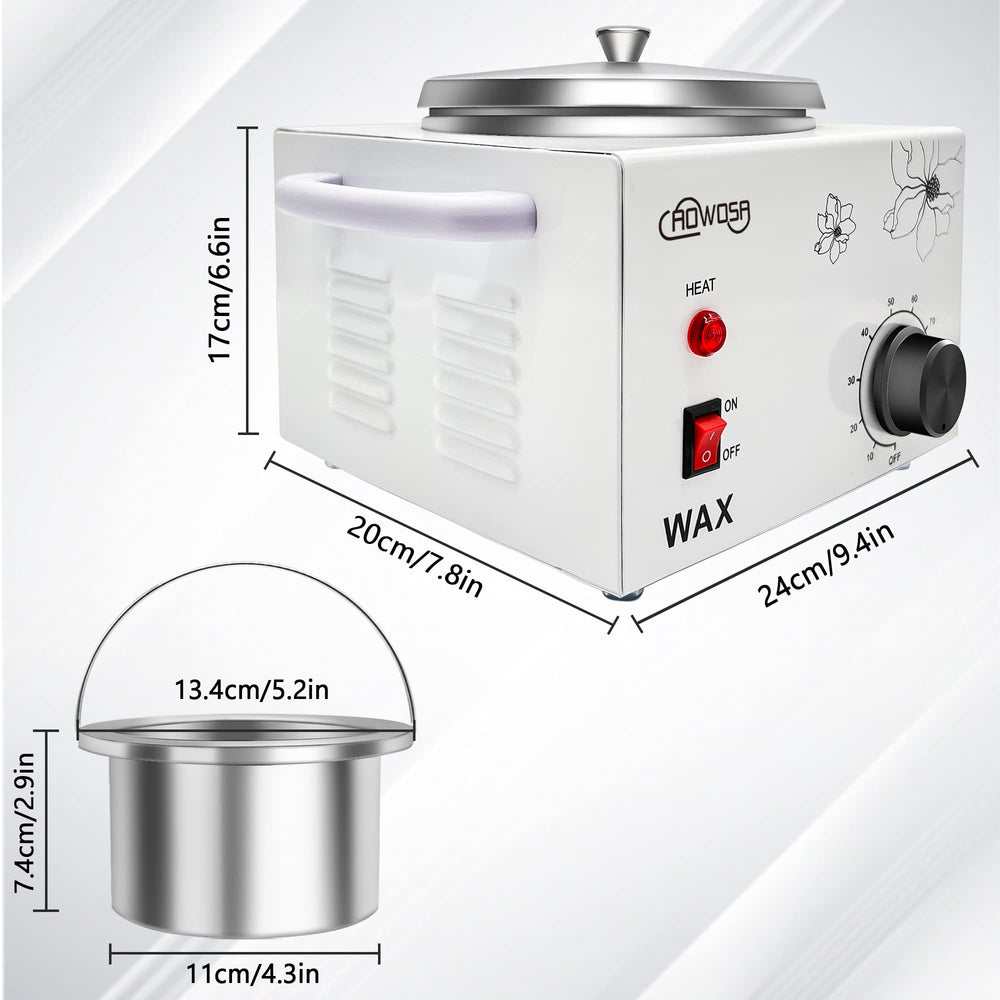 AOWOSA wax warmer with automatic heat control maintains consistent temperature