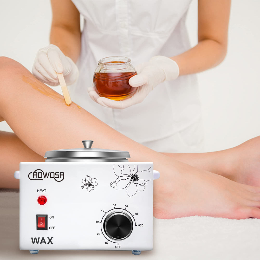 AOWOSA wax warmer demonstrated for professional salon use