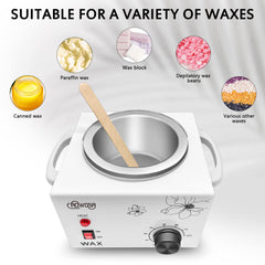 AOWOSA wax warmer showing adjustable temperature control for precise heat