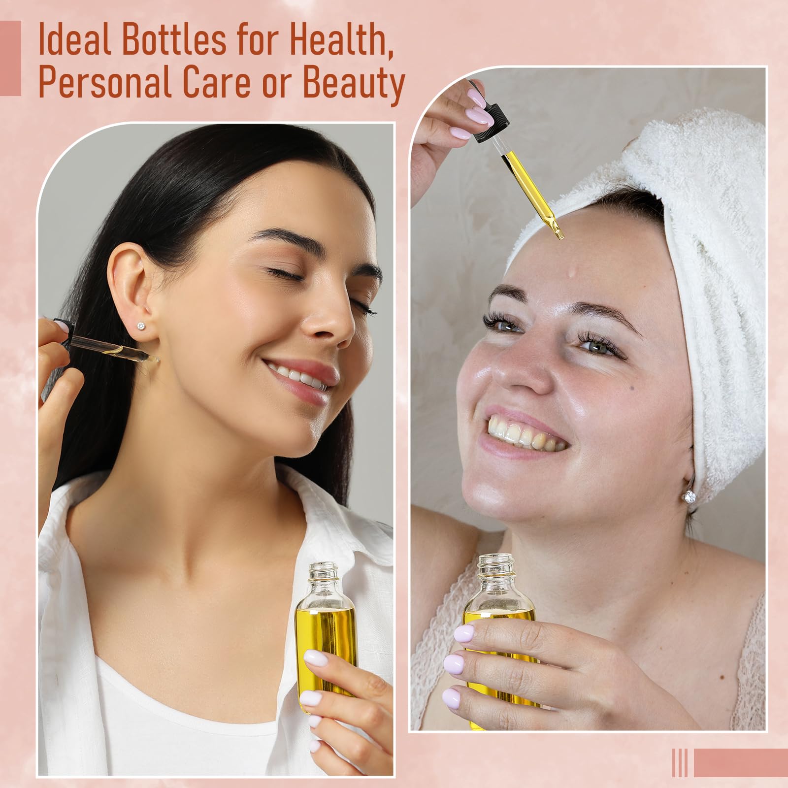 AOZITA black caps provide secure sealing on bottles