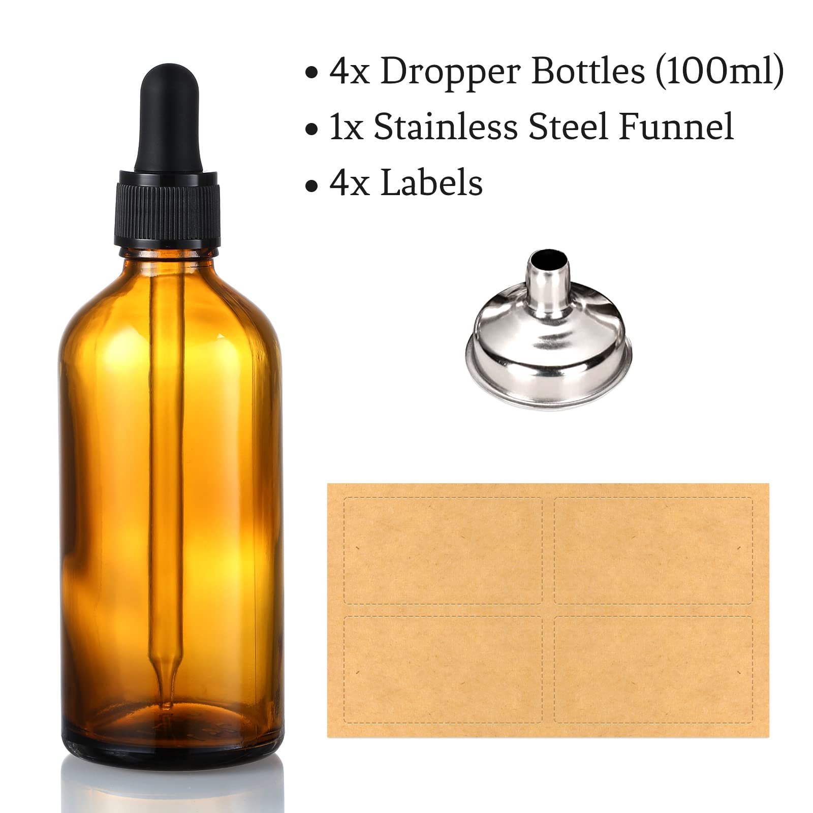 AOZITA dropper bottle with secure cap for leak-free use.