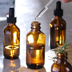 AOZITA kraft labels for easy liquid organization.