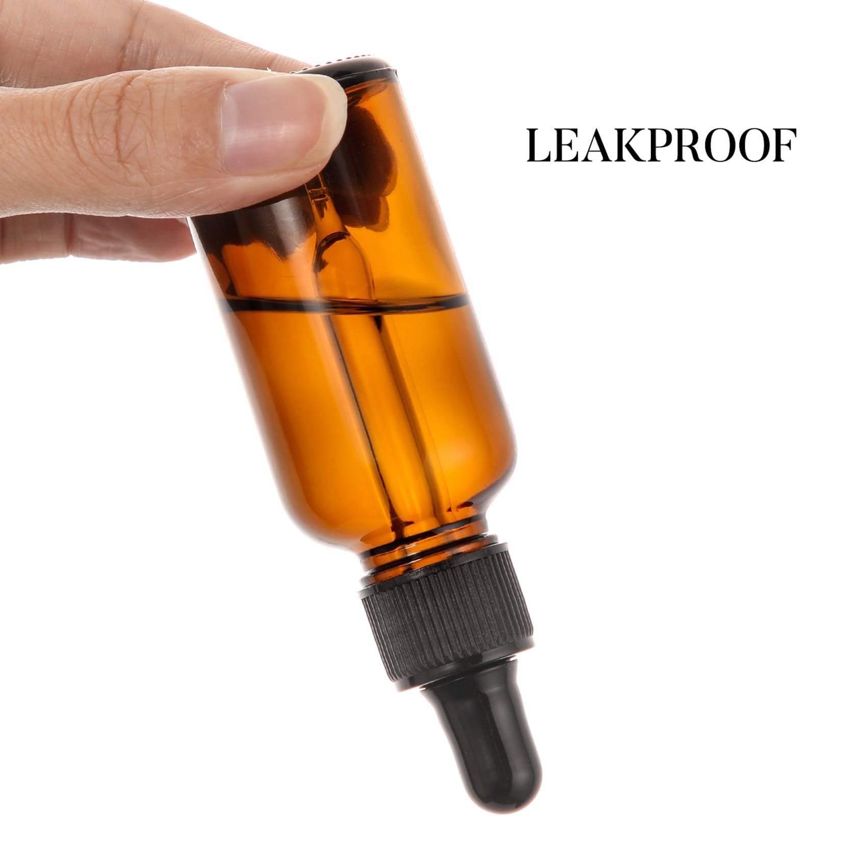 AOZITA thick amber glass preserves content quality over time.