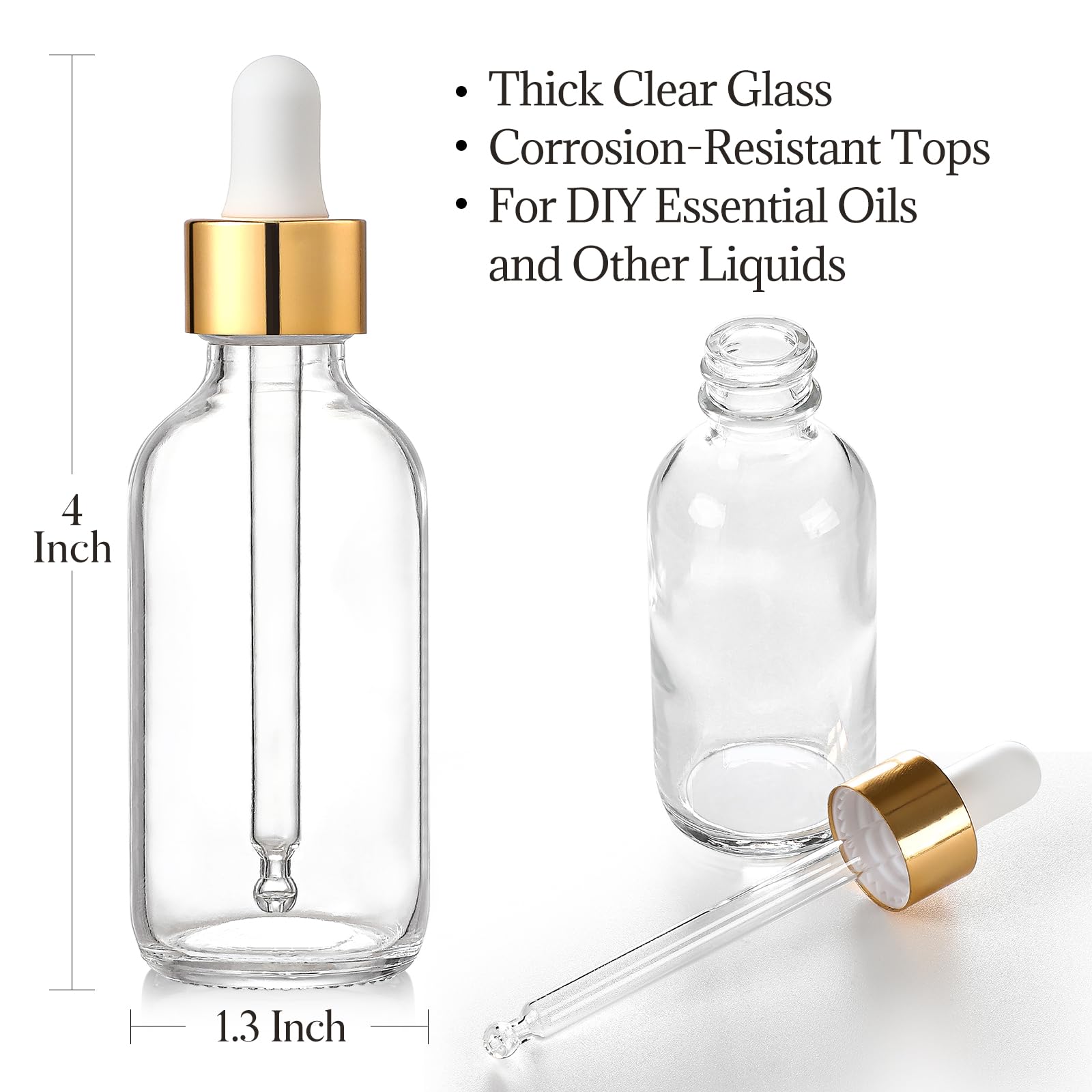 AOZITA stainless steel funnel included for mess-free filling