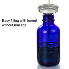 AOZITA stainless steel funnel enables clean, spill-free filling.