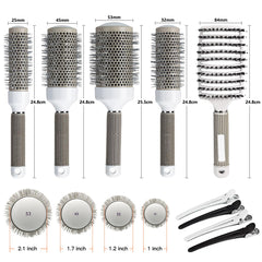 Aozzy boar bristle vented detangling brush for gentle detangling and scalp care.