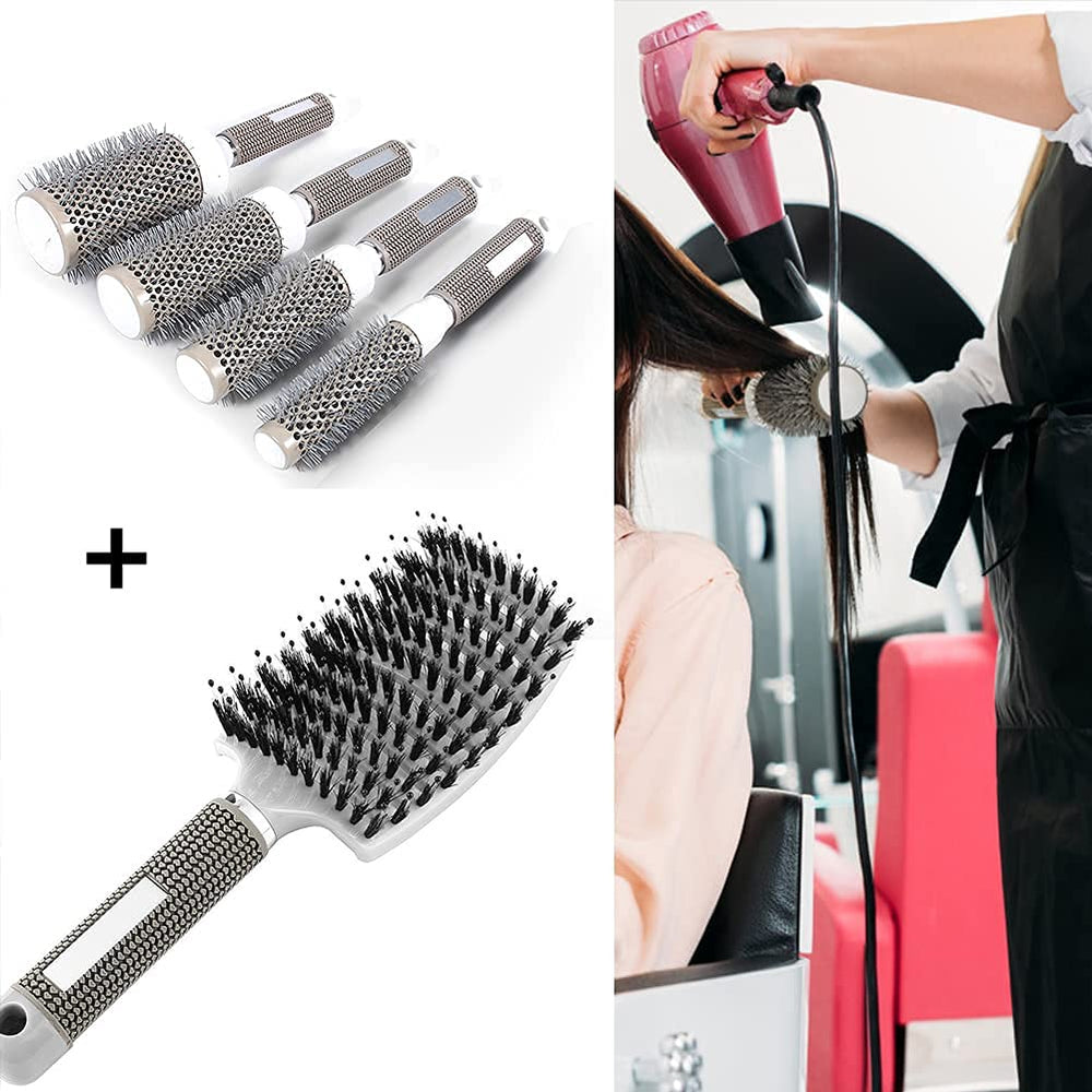 Aozzy ceramic ionic hair brush core designed for gentle heat and shine.