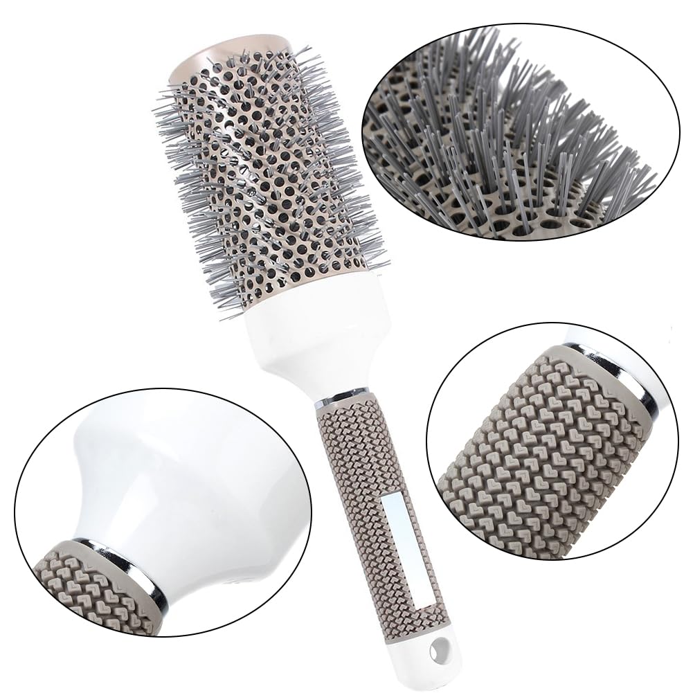 Aozzy round brush 25mm barrel creates natural volume and defined waves.