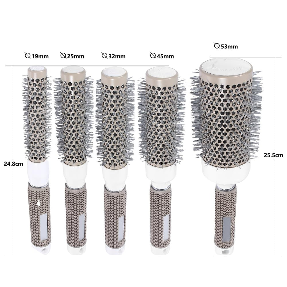 Aozzy round brush set enables complete styling with one versatile tool.