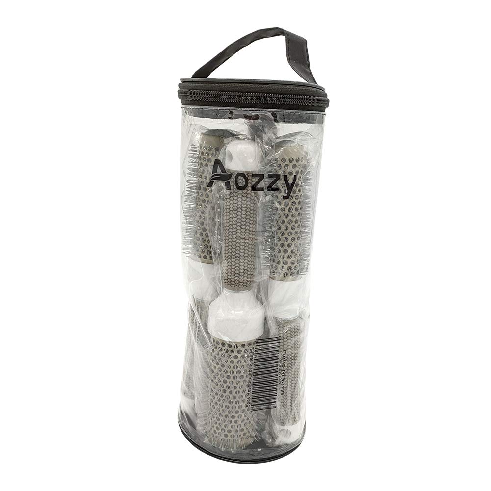 Aozzy smoothing brush helps tame frizz and create sleek results.