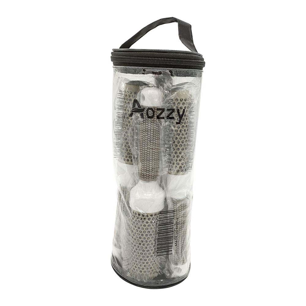 Aozzy smoothing brush helps tame frizz and create sleek results.