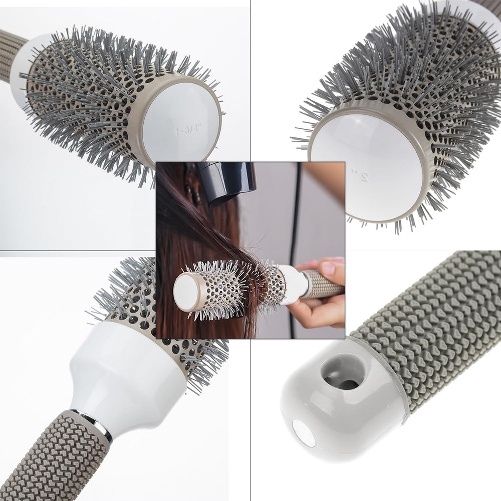 Aozzy four-brush set with clips for secure, versatile styling options.