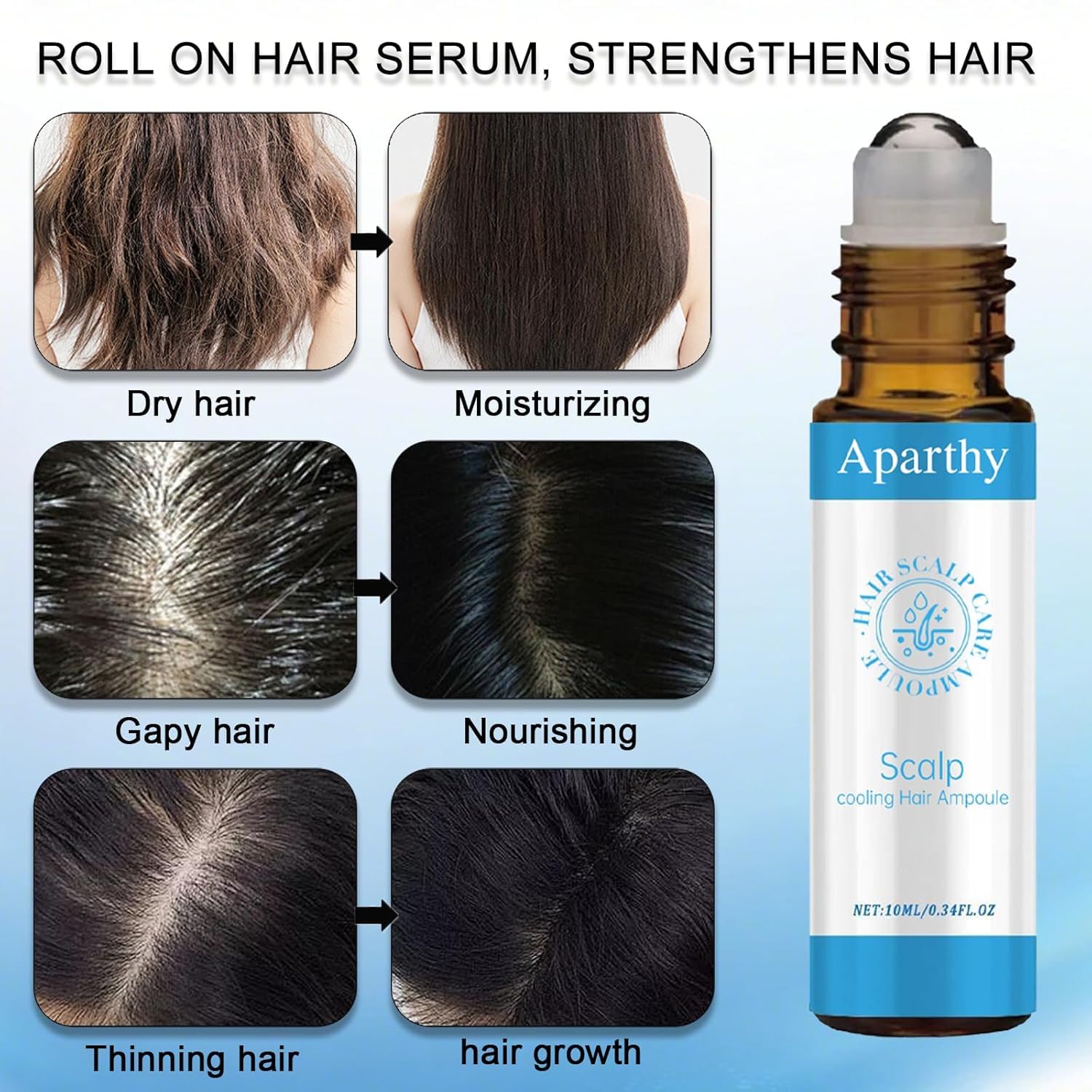 Aparthy menthol cooling close-up for refreshing scalp feel