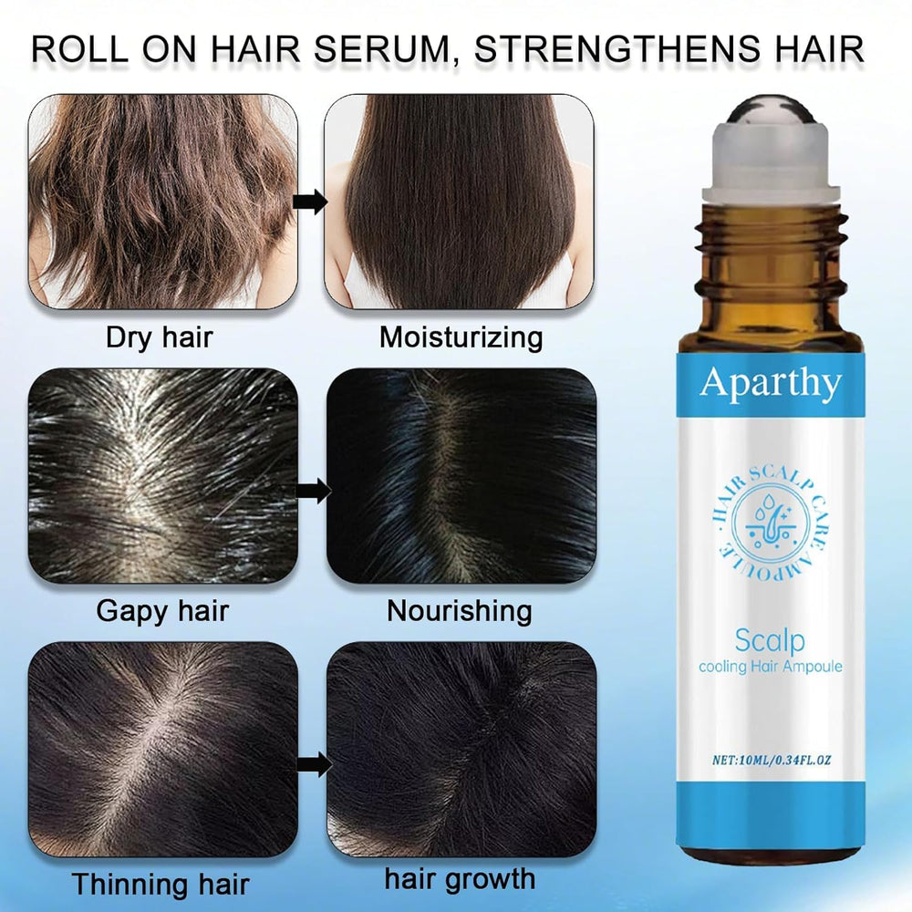 Aparthy menthol cooling close-up for refreshing scalp feel